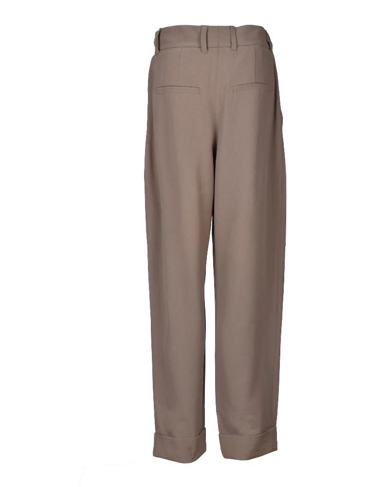 Beige Acetate Casual Pants alternative