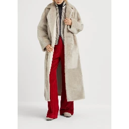 Red Cotton Flared Pants