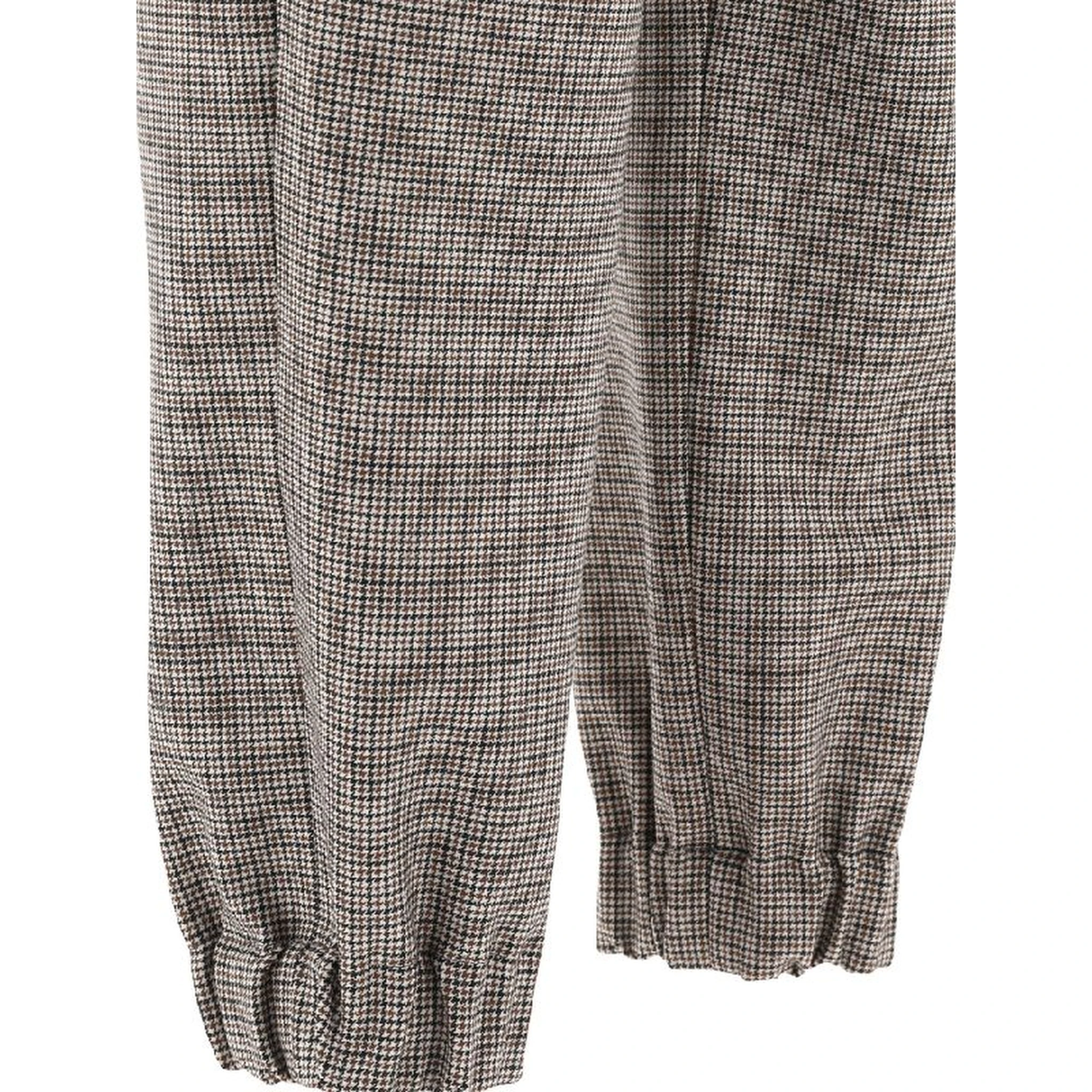 Bicolor Wool Casual Pants