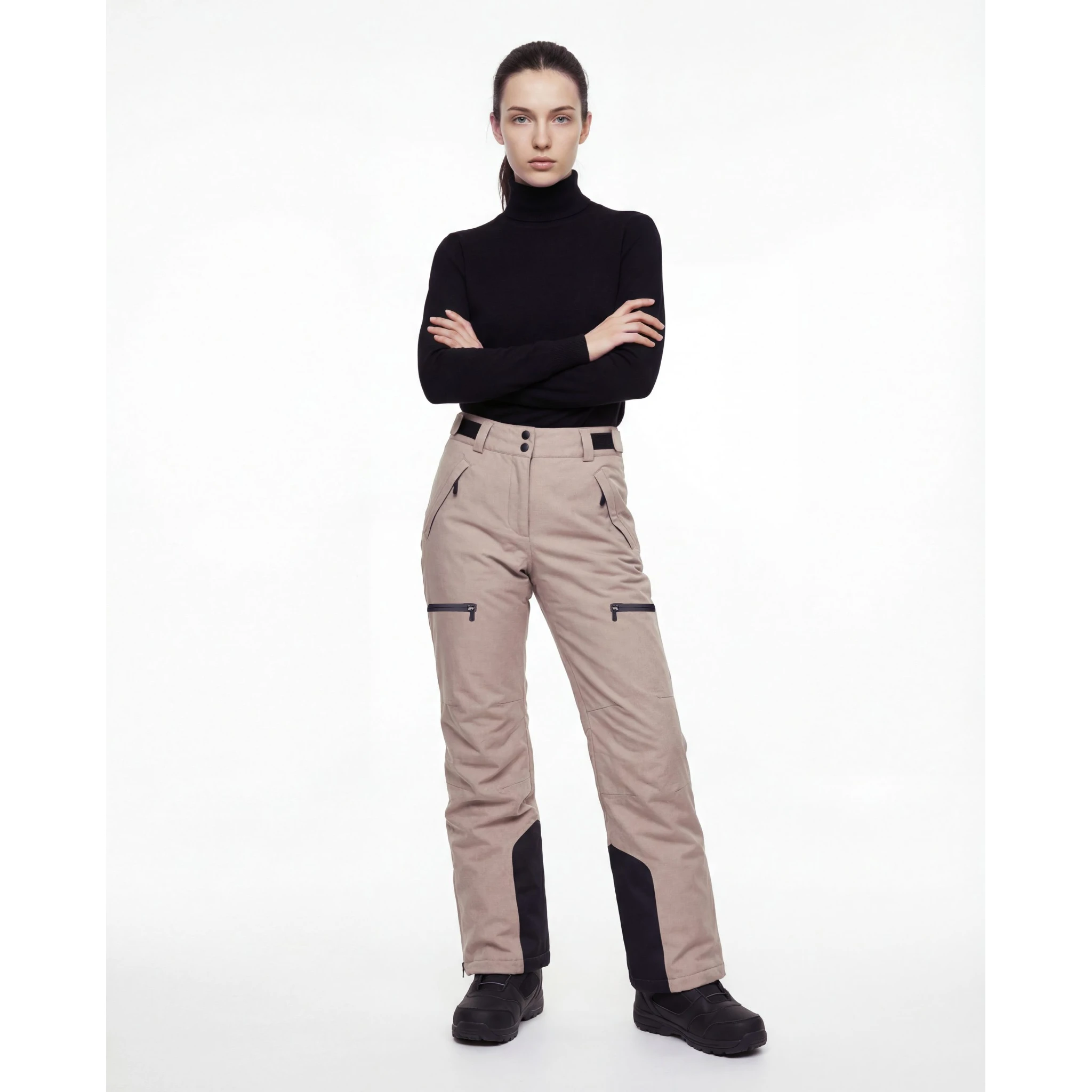 Beige Wool Joggers (Workout Pants)