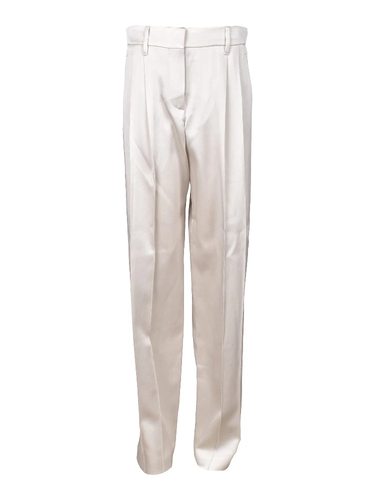 Yellow Acetate Dress Pants