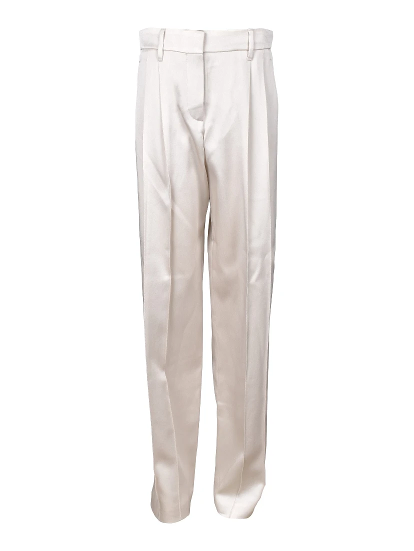 Yellow Acetate Dress Pants