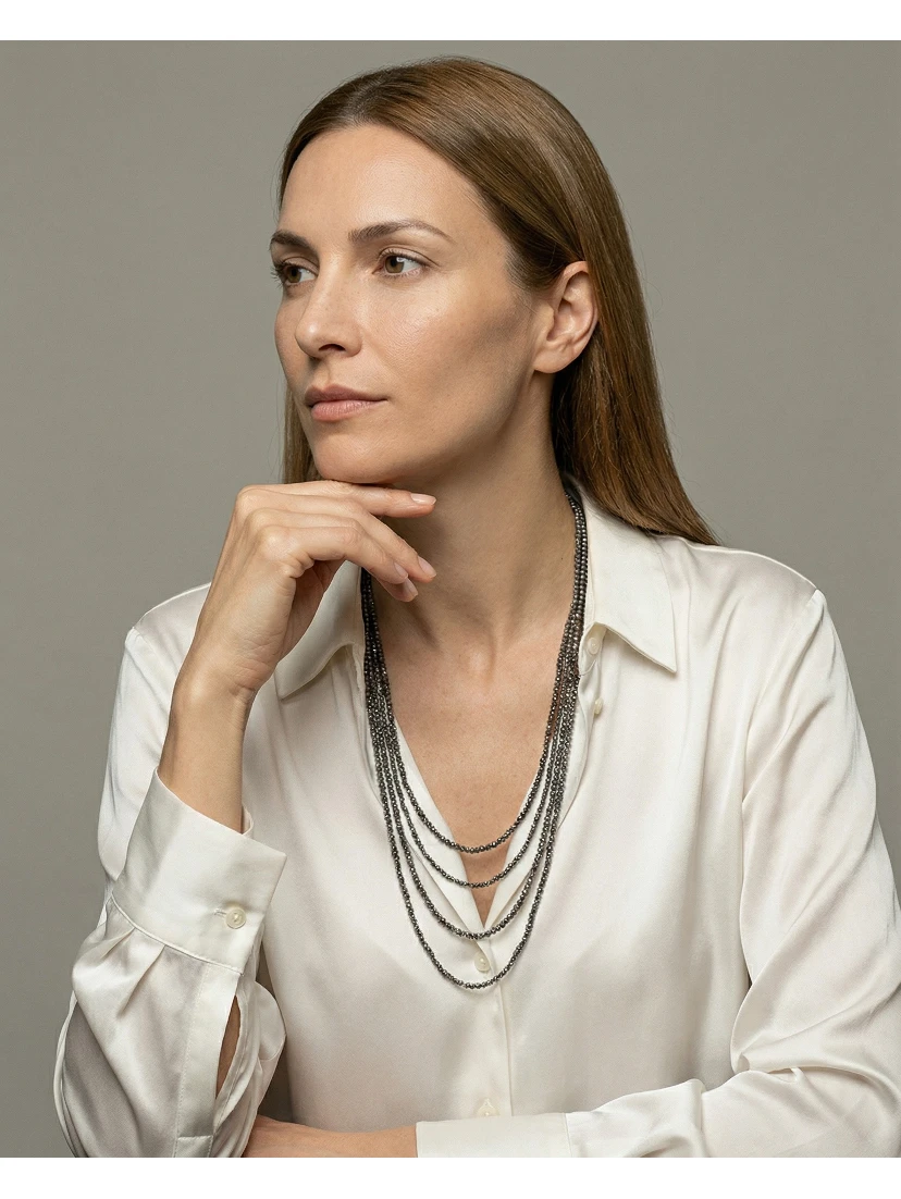 Black Silver Earrings