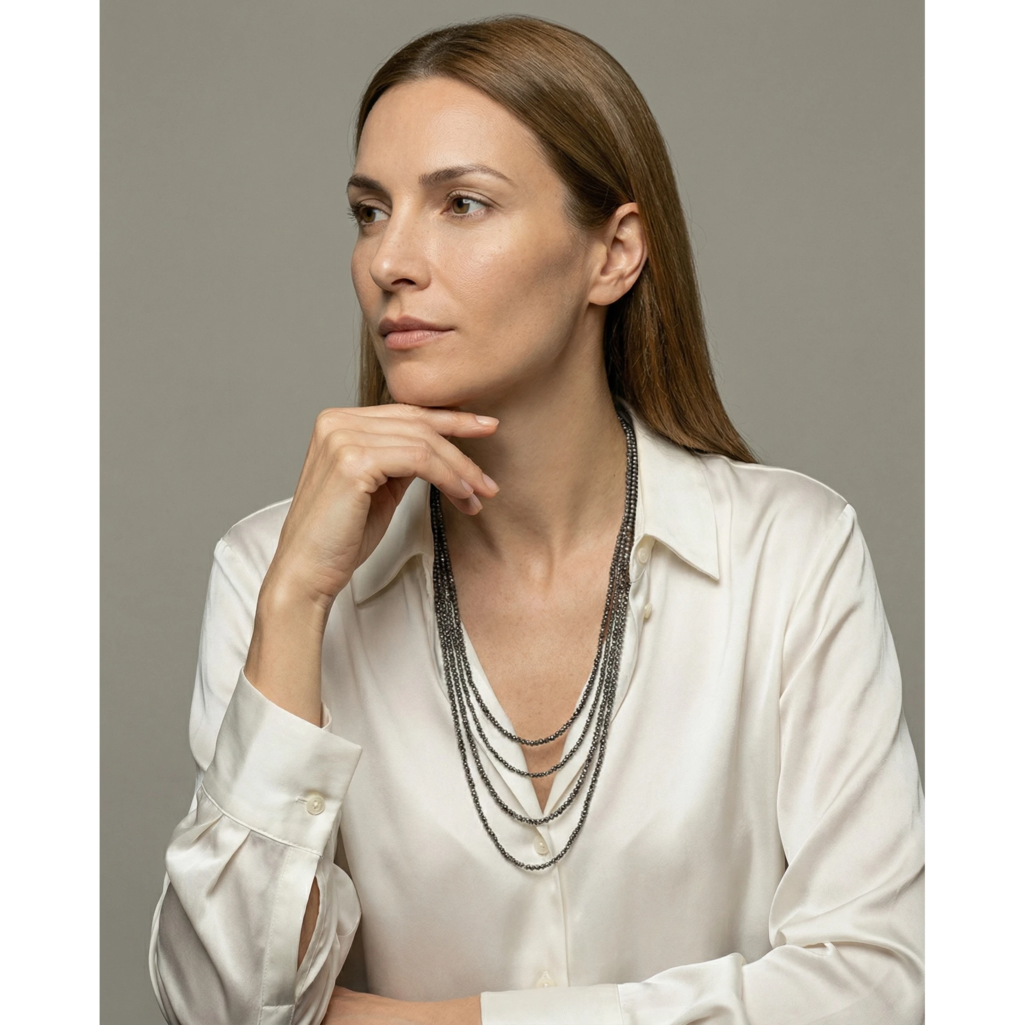 Black Silver Earrings