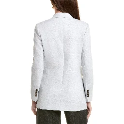 Silver Cotton Blazer