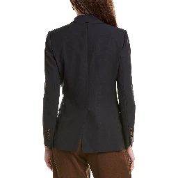 Blue Viscose Blazer