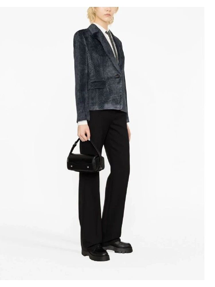 Blue Viscose Jackets And Coat alternative