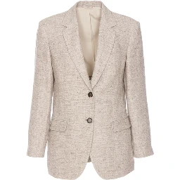 Brown Linen Blazer