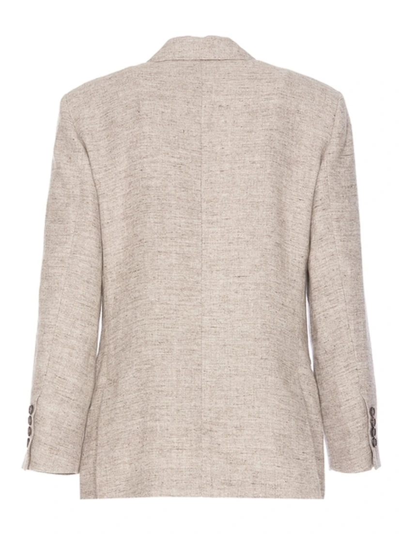 Brown Linen Blazer