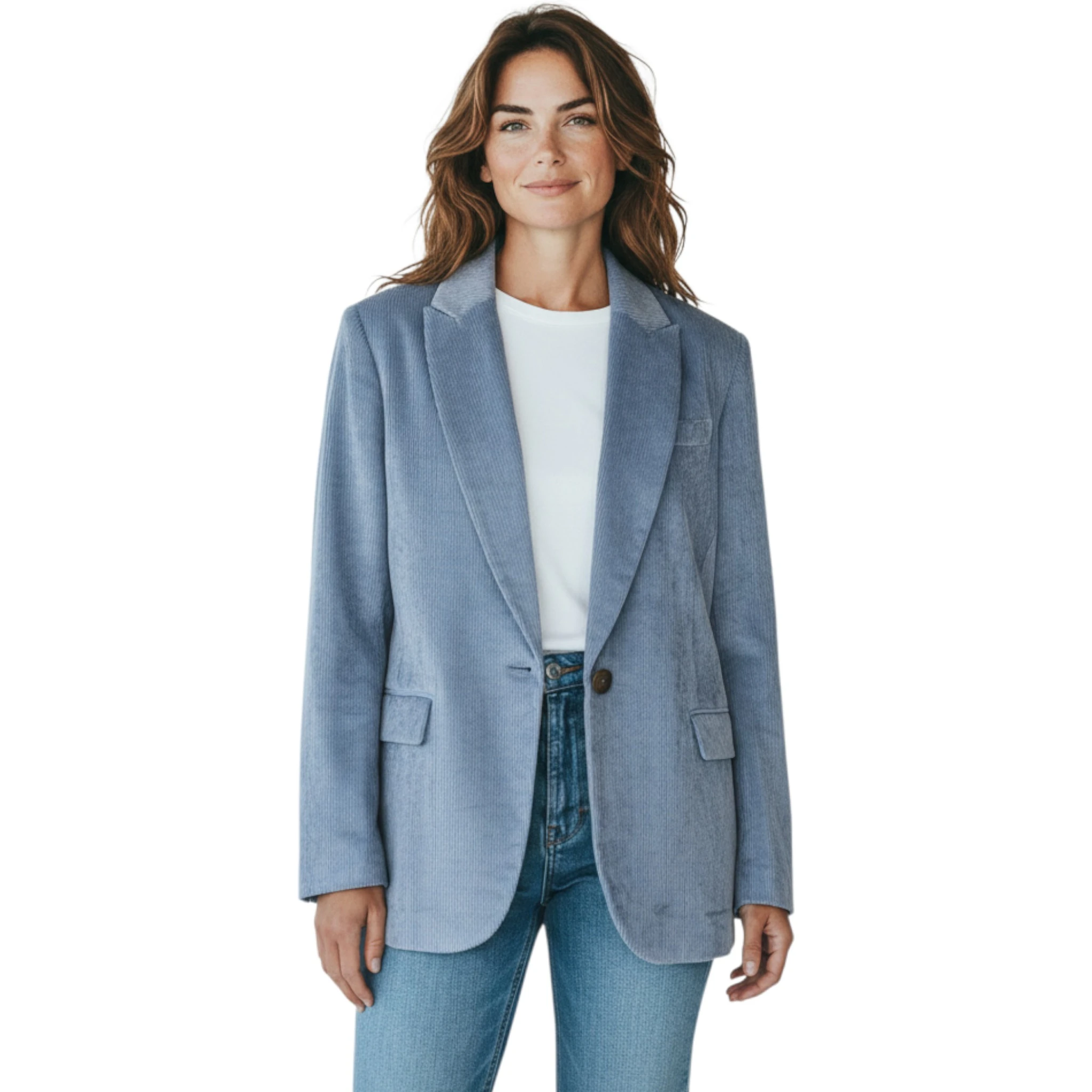 Blue Viscose Coat