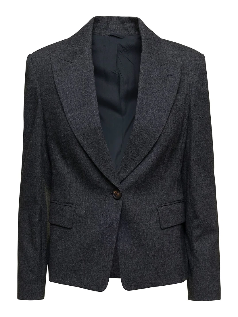 Gray Wool Blazer