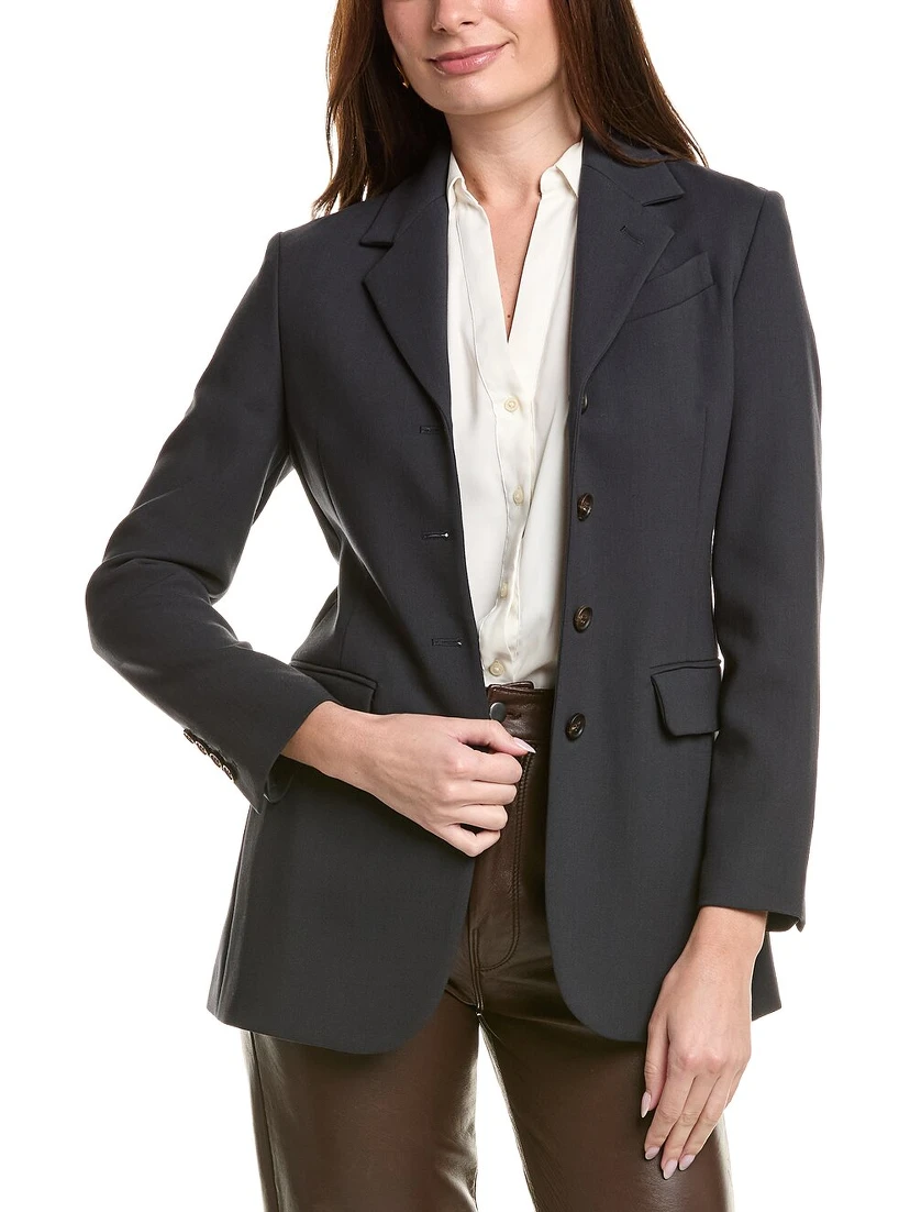 Blue Wool Blazer