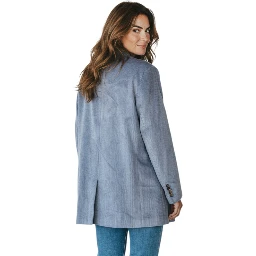Blue Viscose Coat