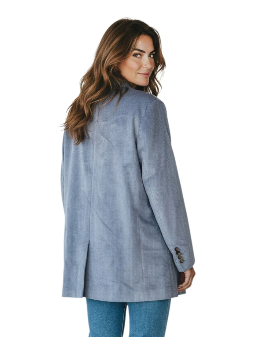 Blue Viscose Coat