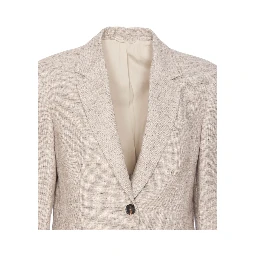Brown Linen Blazer