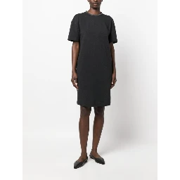 Gray Cotton Casual Dress