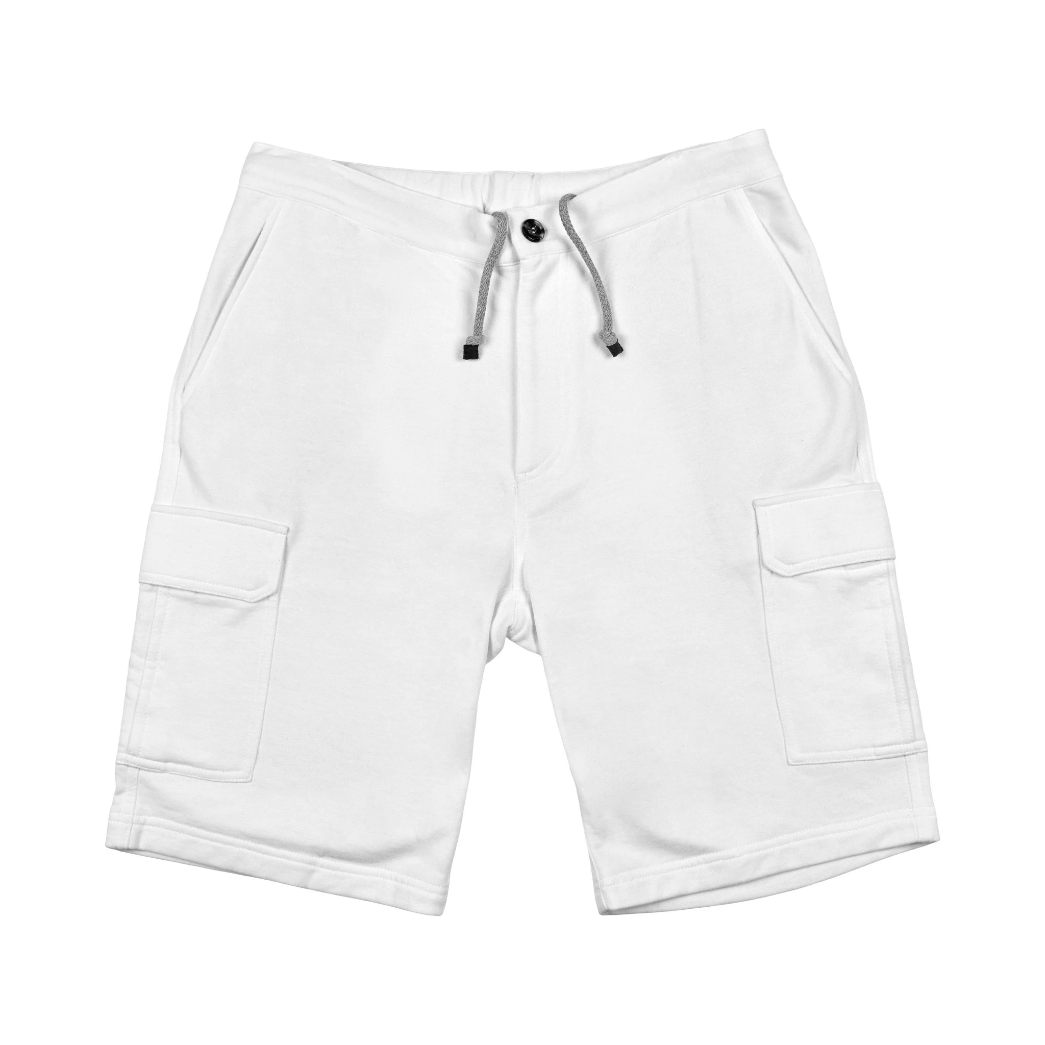 بنطال رياضي أبيض من القطن (بنطال للتمارين الرياضية)