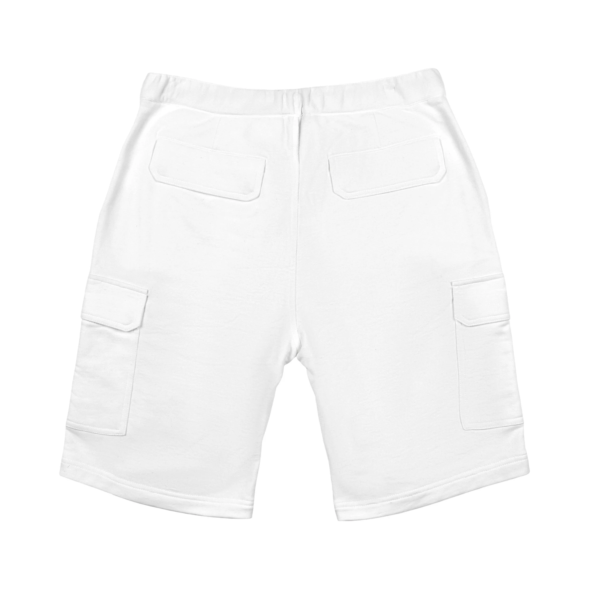 بنطال رياضي أبيض من القطن (بنطال للتمارين الرياضية)