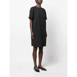 Gray Cotton Casual Dress