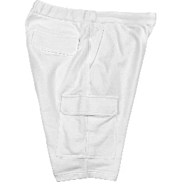 بنطال رياضي أبيض من القطن (بنطال للتمارين الرياضية)