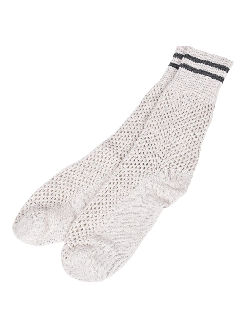 Beige Cotton Socks