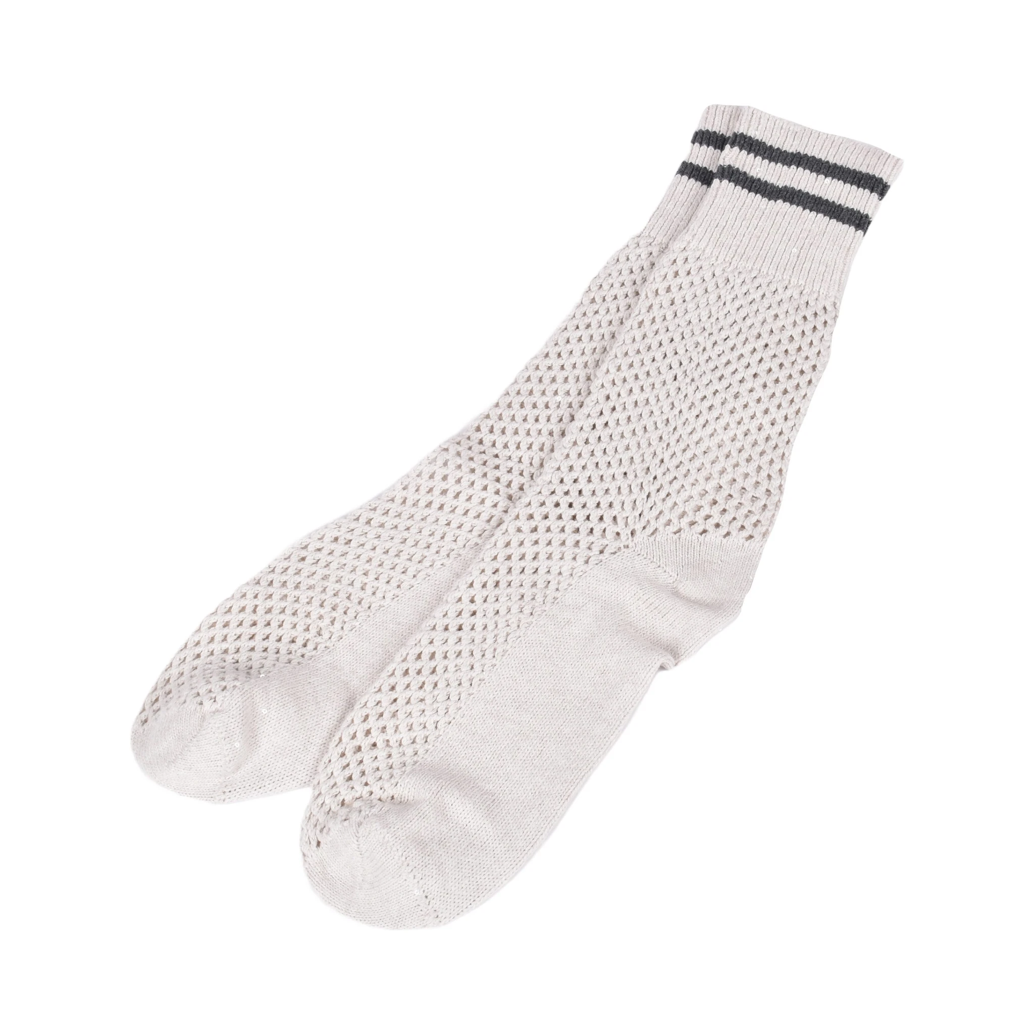 Beige Cotton Socks