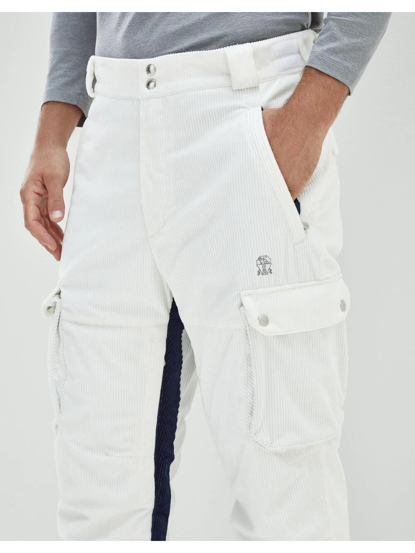 Bicolor Cotton Joggers (Workout Pants)