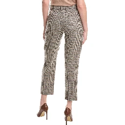 Multicolor Wool Casual Pants