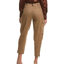 Brown Cotton Cargo Pants