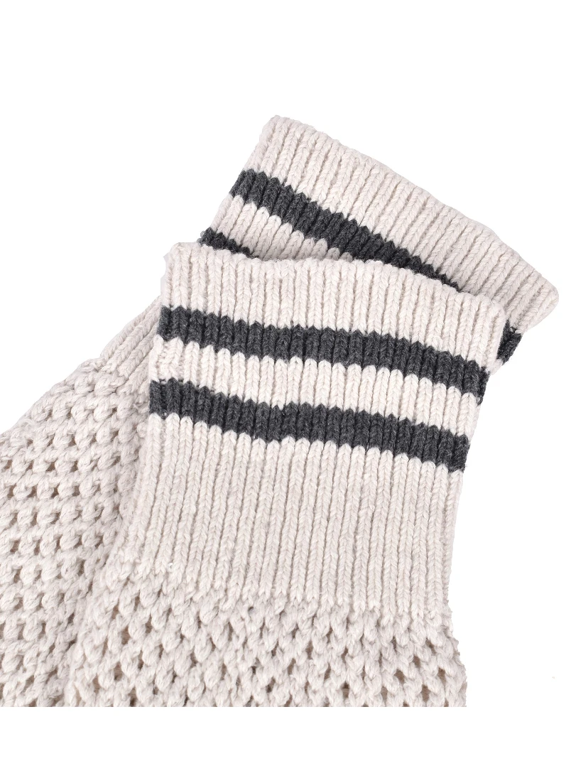 Beige Cotton Socks