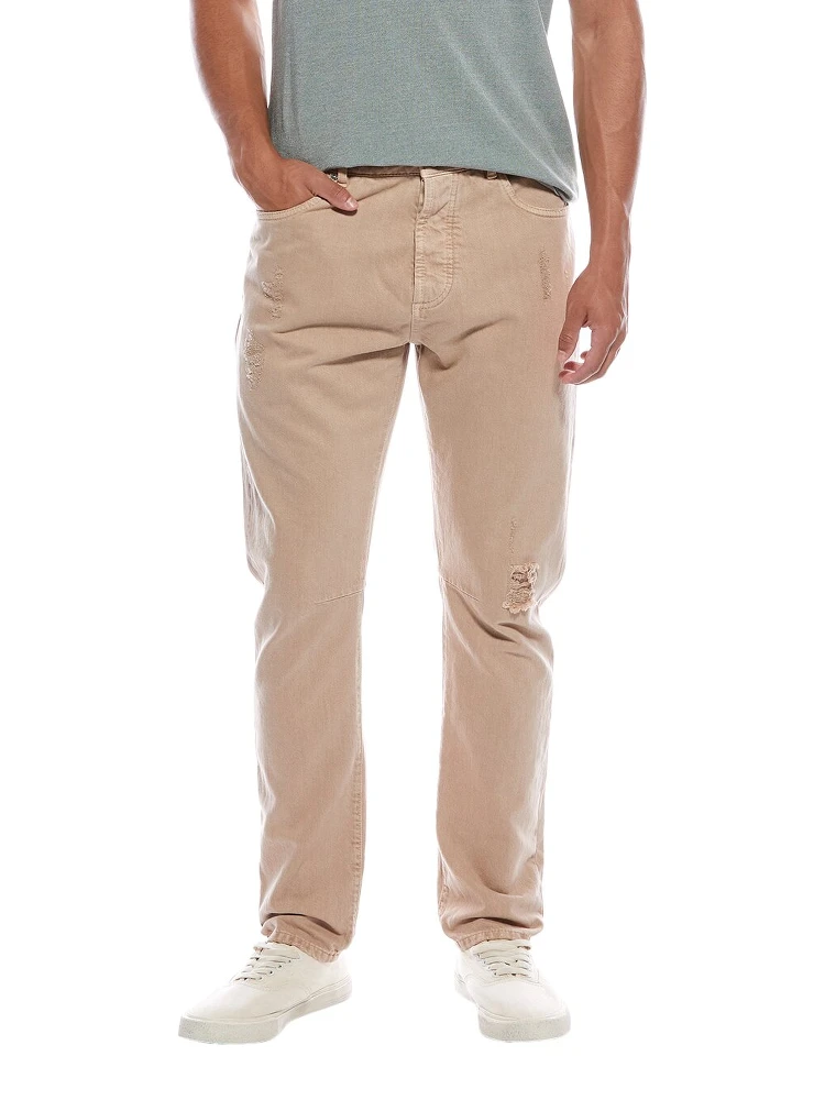 Beige Cotton Jeans Denim