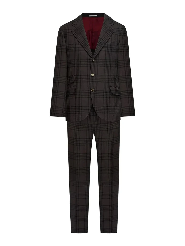 Brown Wool Two-Piece Suit