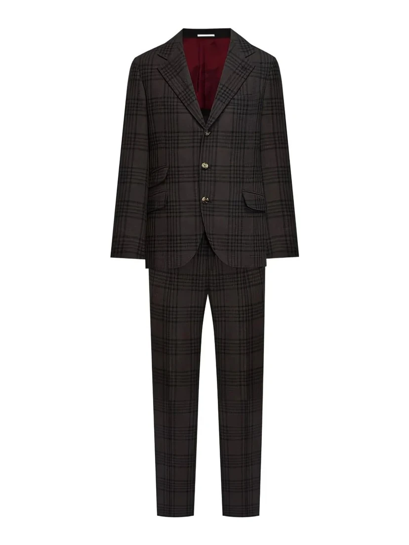Brown Wool Two-Piece Suit