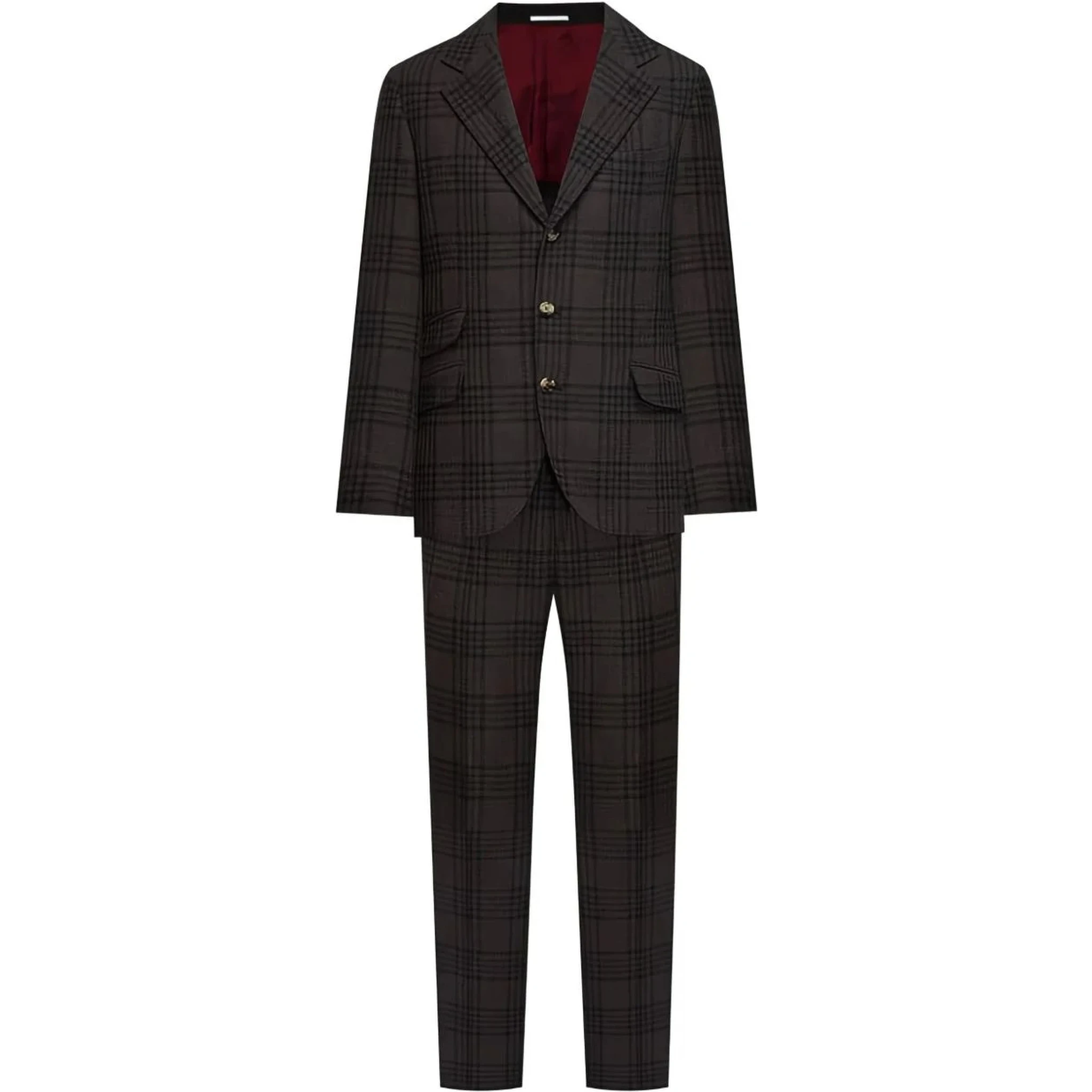 Brown Wool Two-Piece Suit