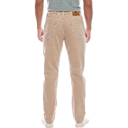 Beige Cotton Jeans Denim