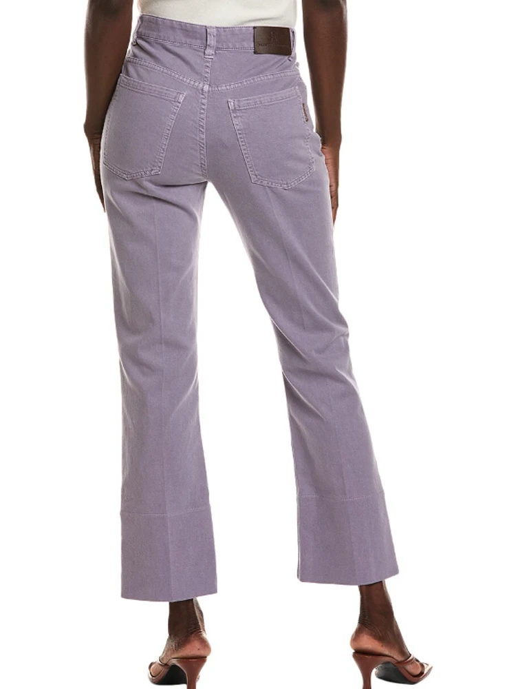 Purple Cotton Flared Pants alternative