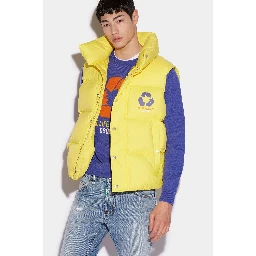 Yellow Fibres Sleveless Jacket