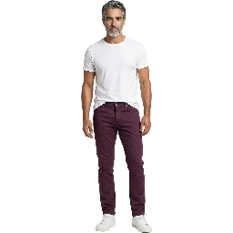 Burgundy Cotton Pants