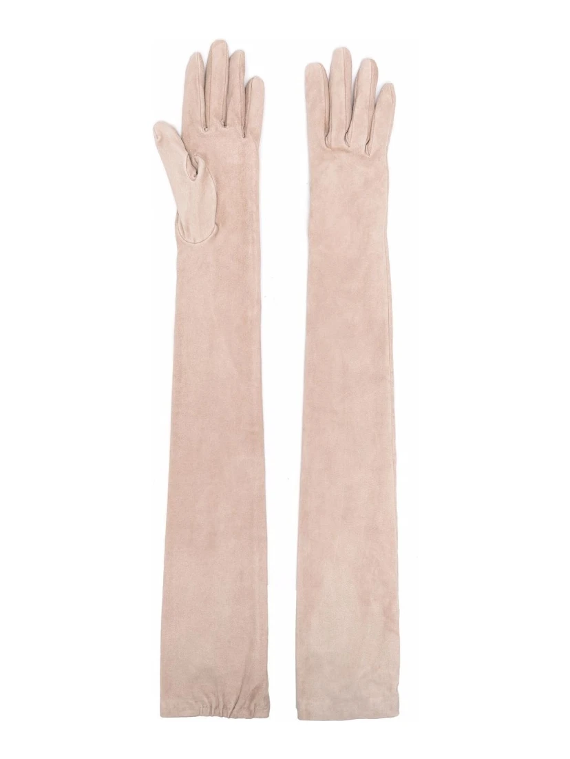 Bicolor Leather Gloves