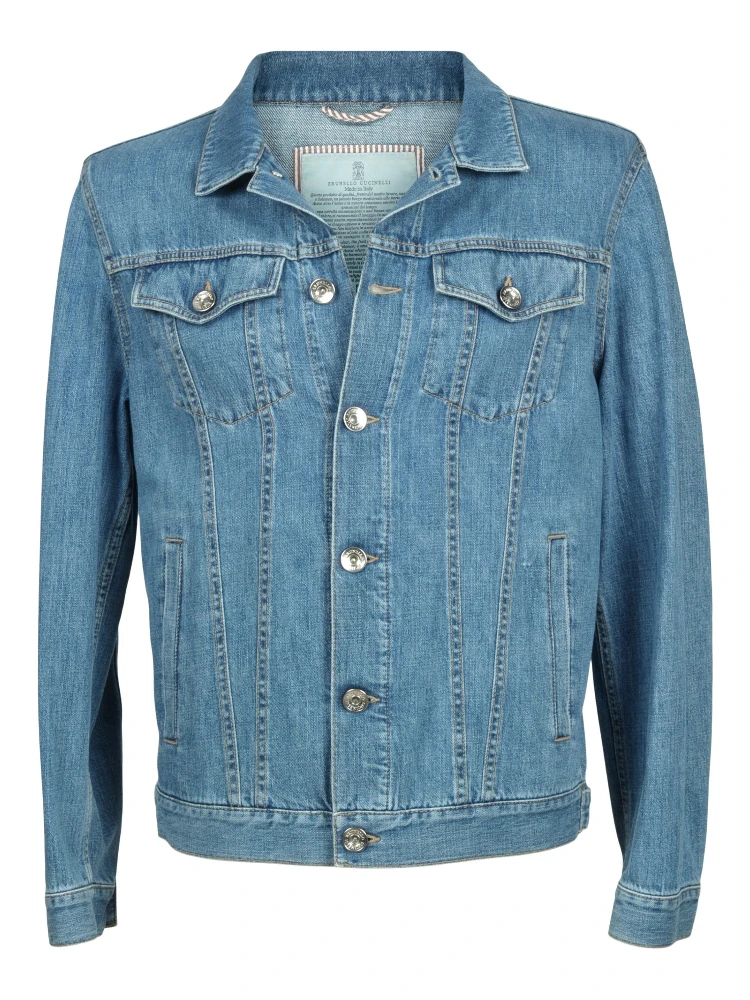 Light Blue Cotton Denim Jacket