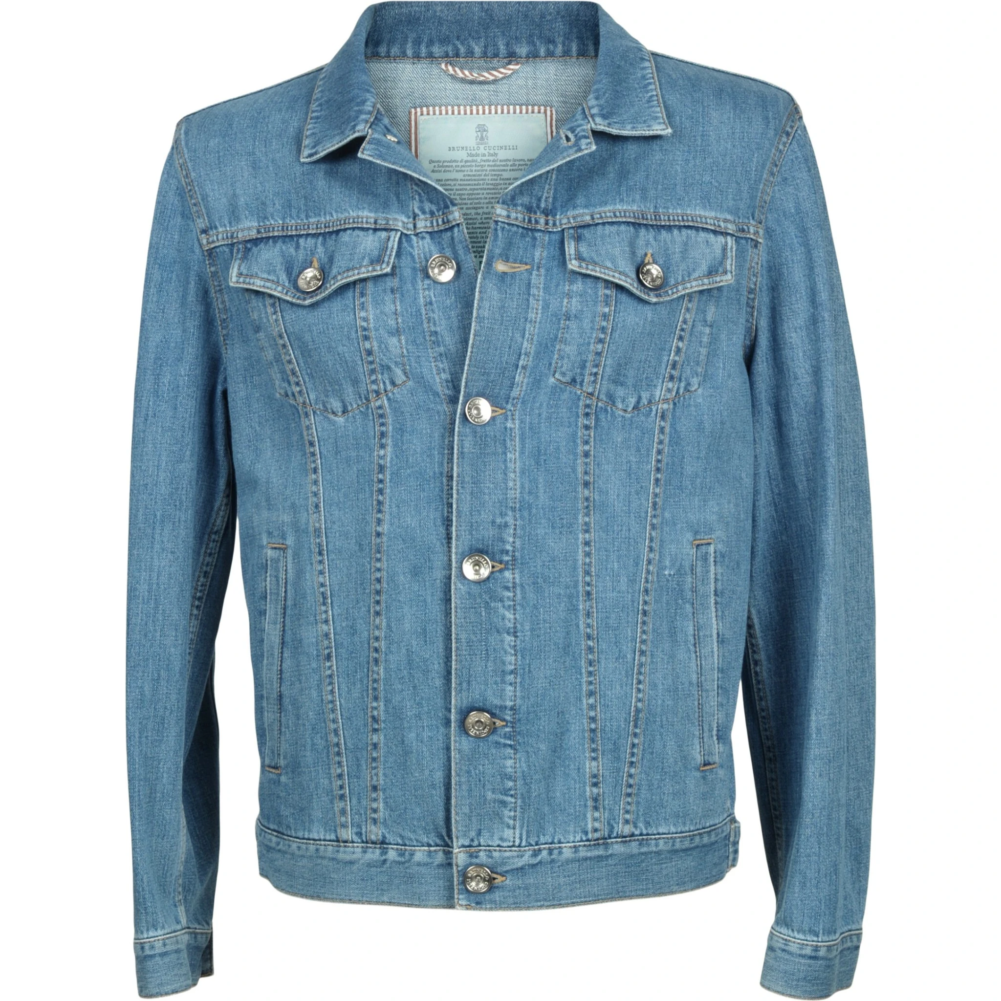 Light Blue Cotton Denim Jacket