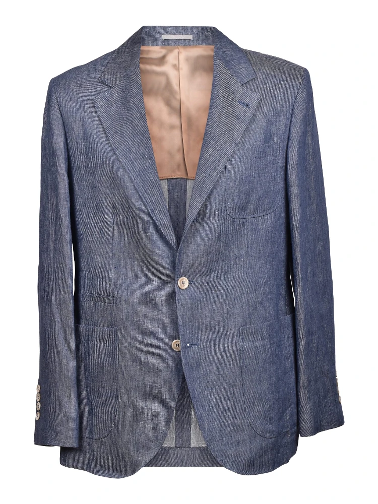 Blue Linen Blazer