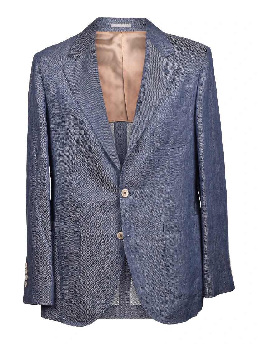 Blue Linen Blazer