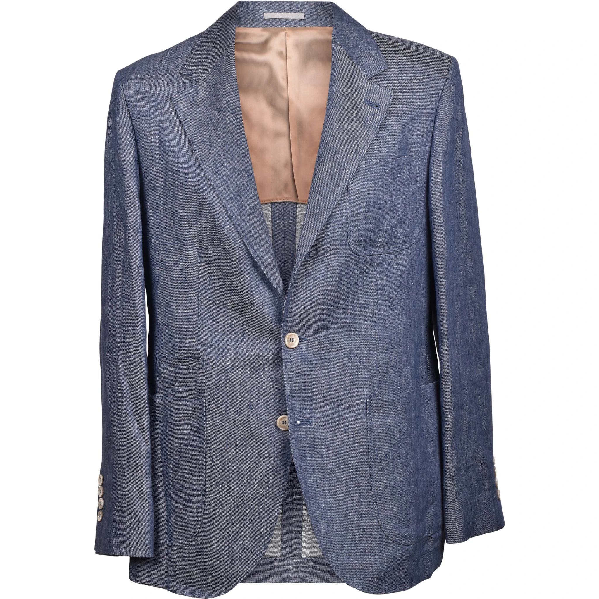 بليزر كتان أزرق