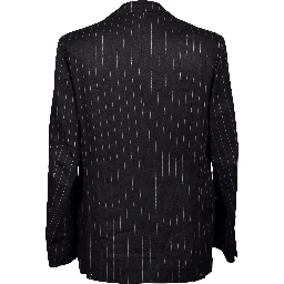 Black Linen Two-Piece Suit