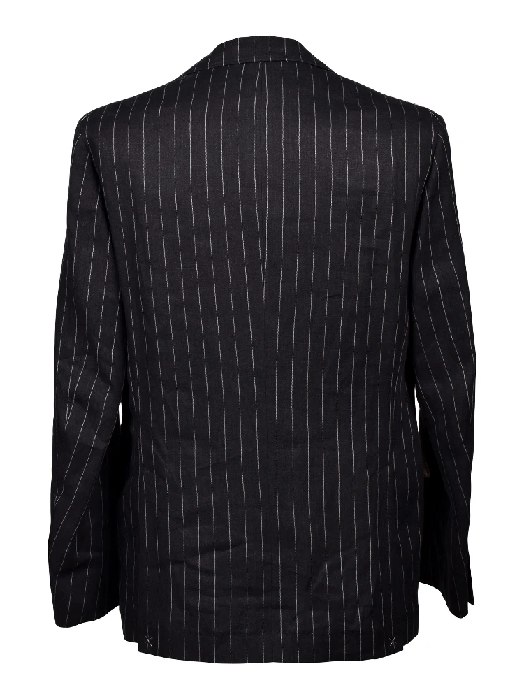Black Linen Two-Piece Suit alternative