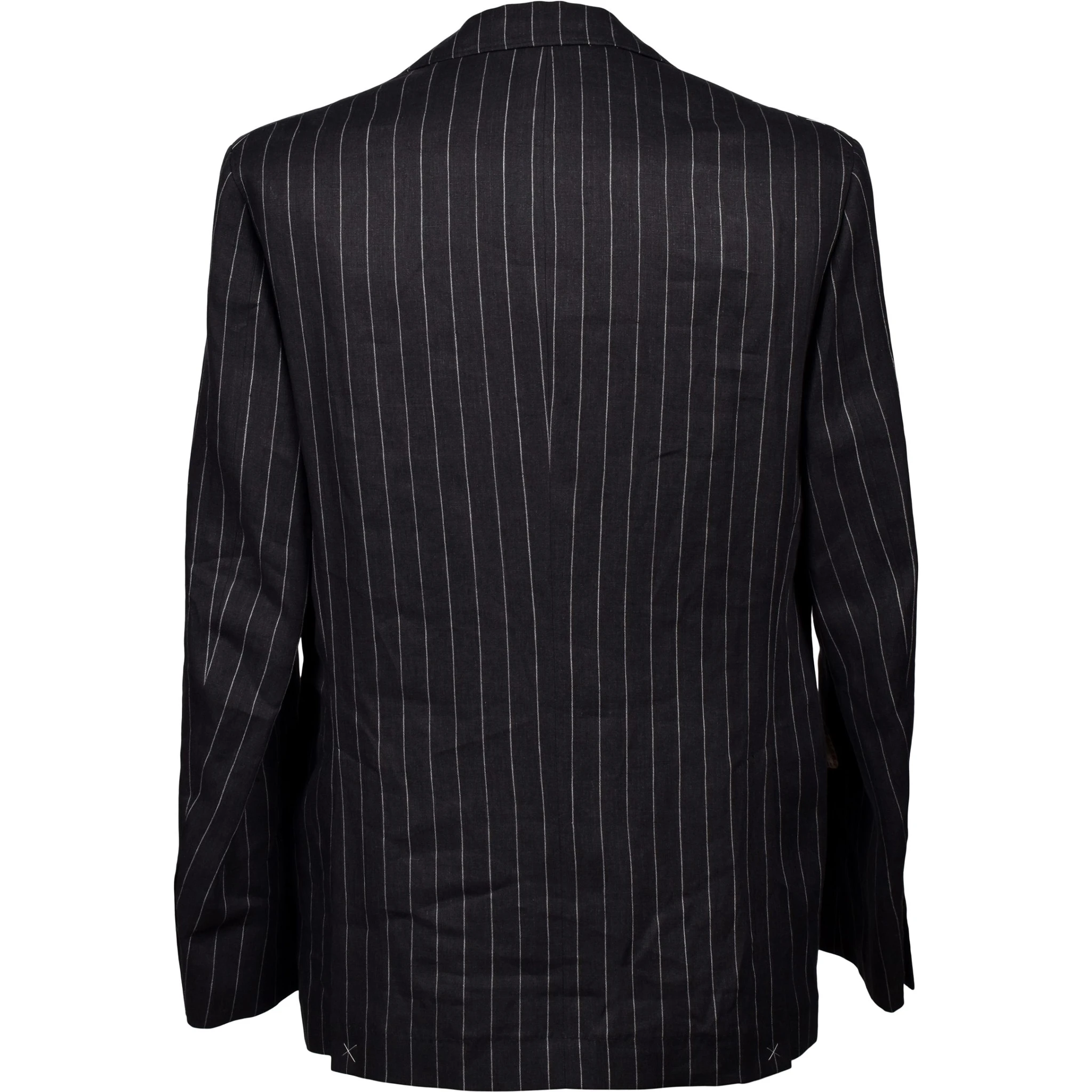 Black Linen Two-Piece Suit