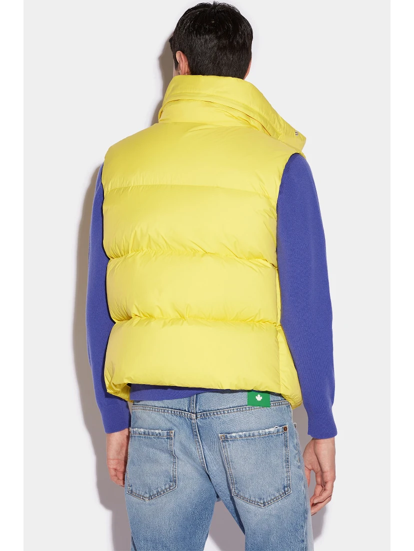 Yellow Fibres Sleveless Jacket