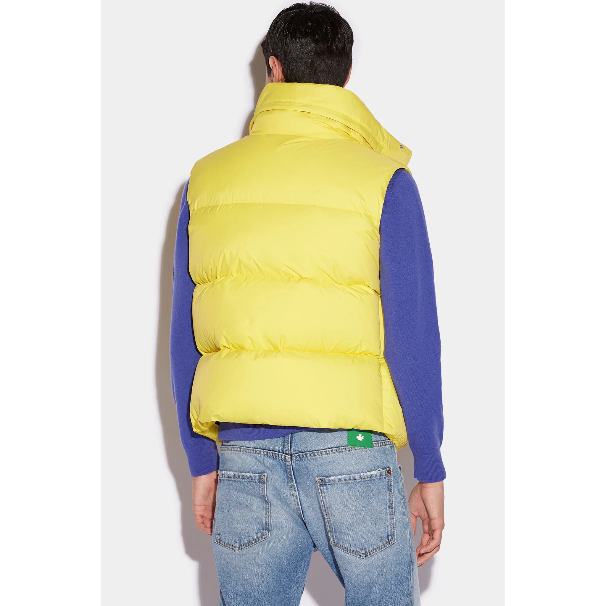 Yellow Fibres Sleveless Jacket