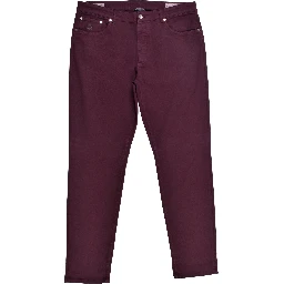 Burgundy Cotton Pants